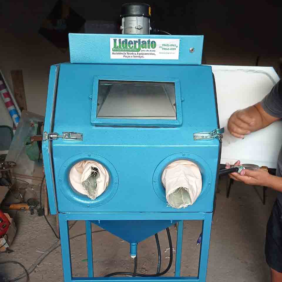 Maquina de jateamento de areia em Belo Horizonte e regiao metropolitana Lider Jato BR
